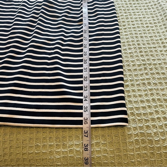 NWT Banana Republic Ruffle Sleeve Dress Size 4 Navy and White Stripped - Picture 10 of 11